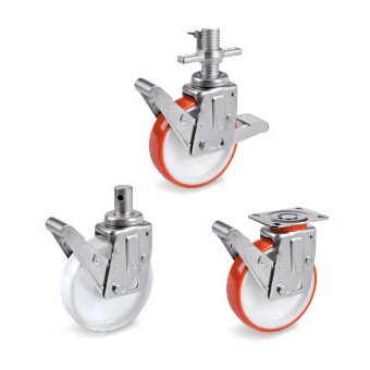 Castors compliant with EN 1004